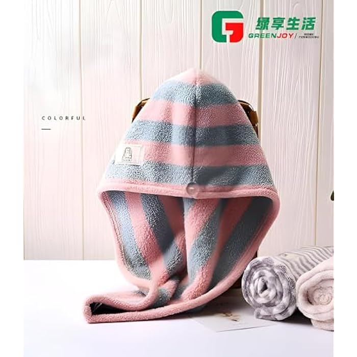 RapidWrap Towel - Absorbent microfiber hair drying towel with snap button, ultra-light, fast-dry technology, ergonomic fit for all head sizes, perfect for shower, gym, travel, available in bright colo - Image 4